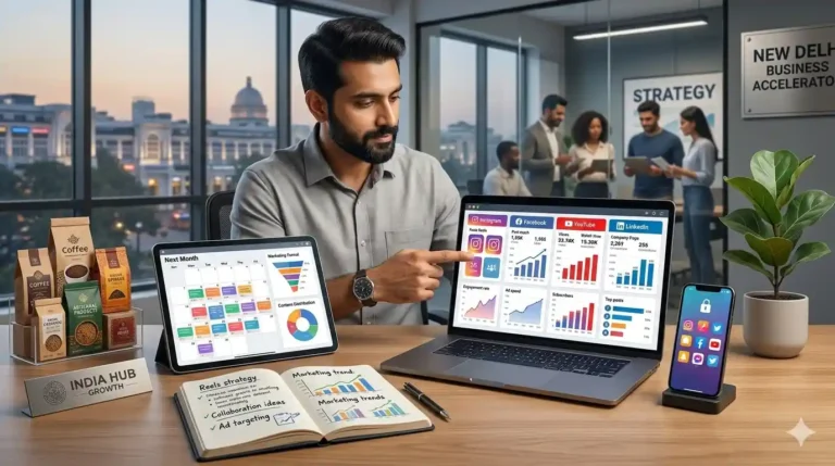 Step by step social media growth strategy for Indian small business